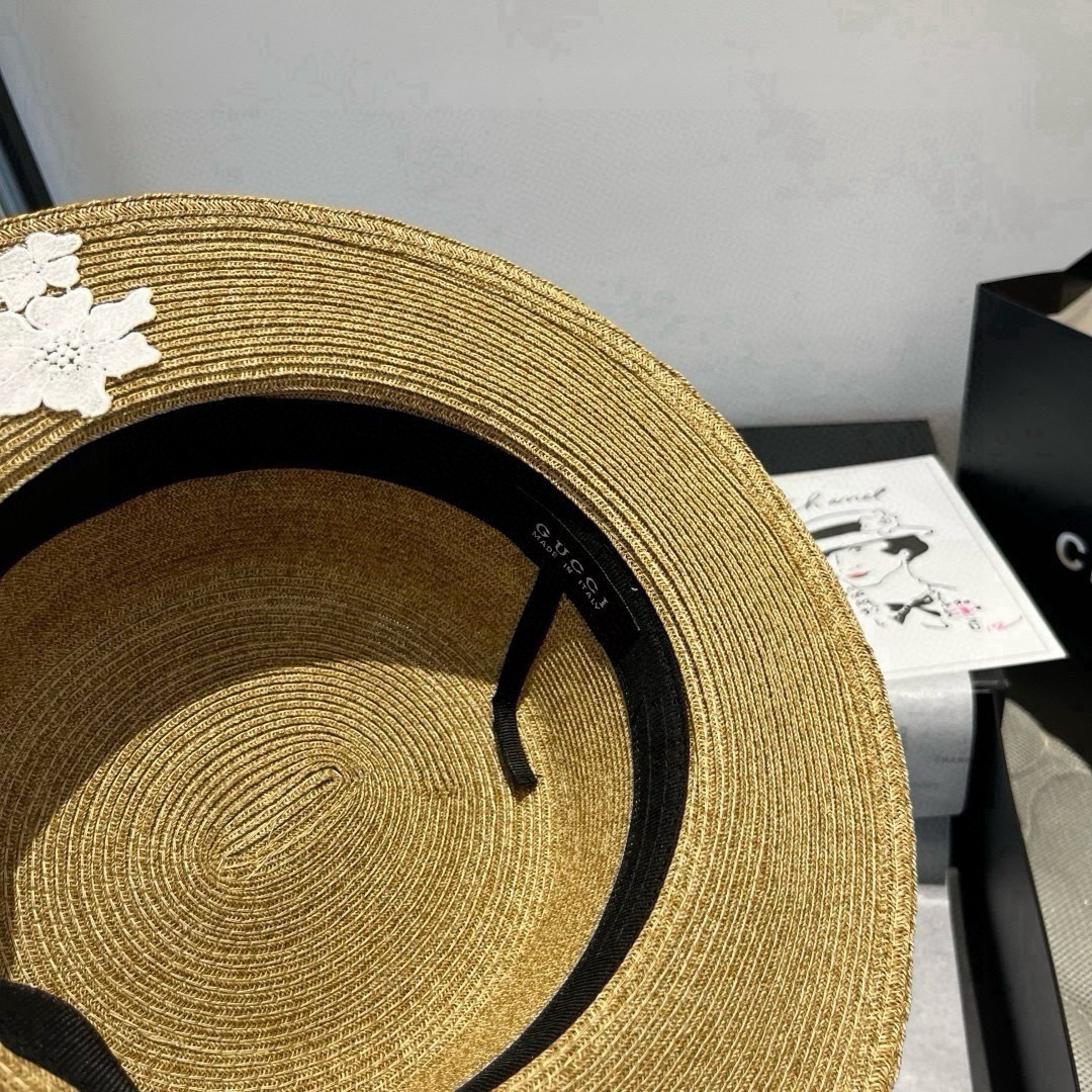 P古奇新款平顶礼帽，高级PP草面料，头围57cm