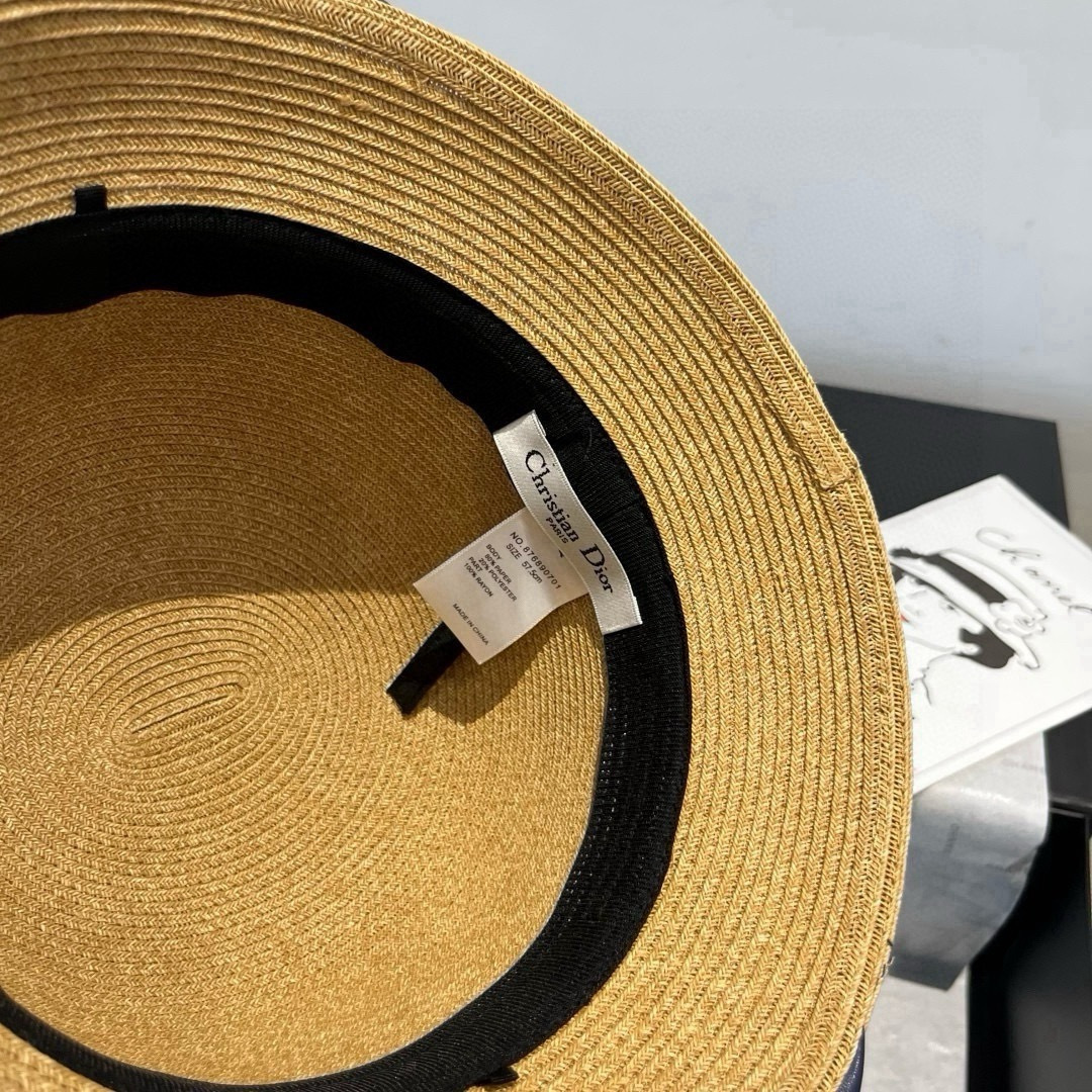 PDior冬奥2025夏款礼帽，草帽，小清新 头围57cm