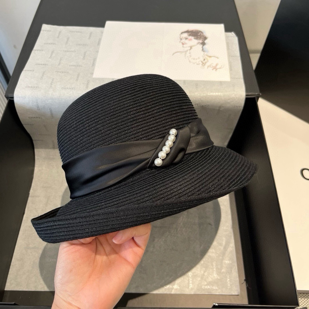 PCeline新款卷边礼帽，台湾PP草帽，头围57cm 名媛挚爱，