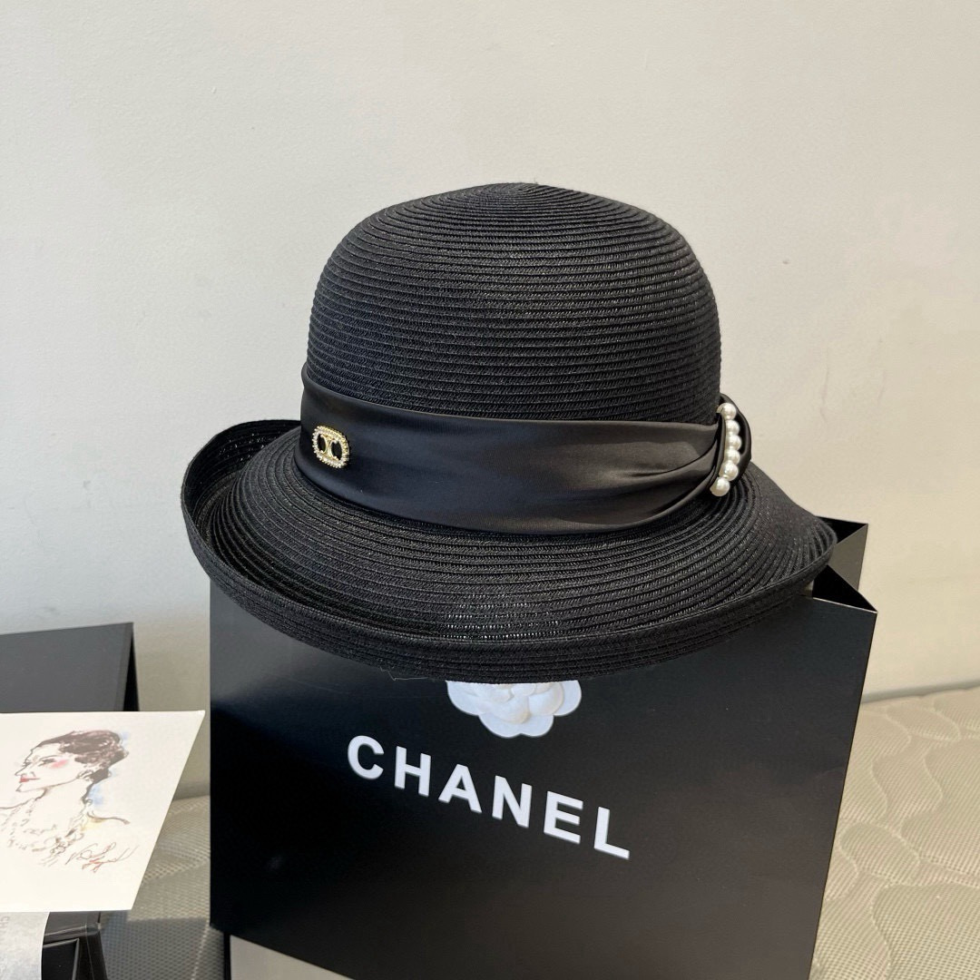 PCeline新款卷边礼帽，台湾PP草帽，头围57cm 名媛挚爱，