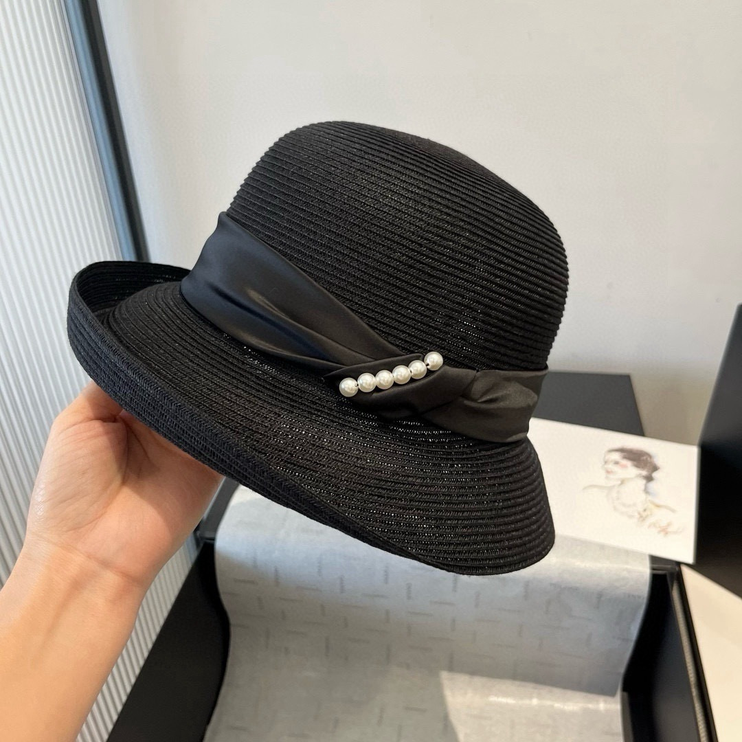 PCeline新款卷边礼帽，台湾PP草帽，头围57cm 名媛挚爱，