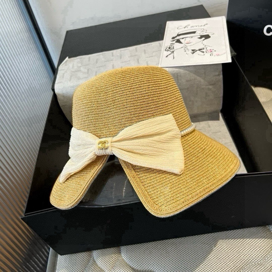 P香奈儿盆帽 、盆帽，头围57cm