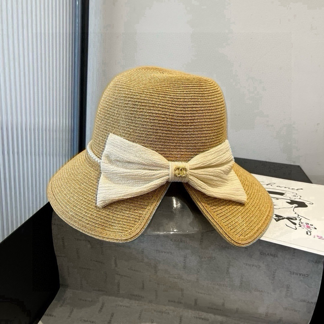 P香奈儿盆帽 、盆帽，头围57cm