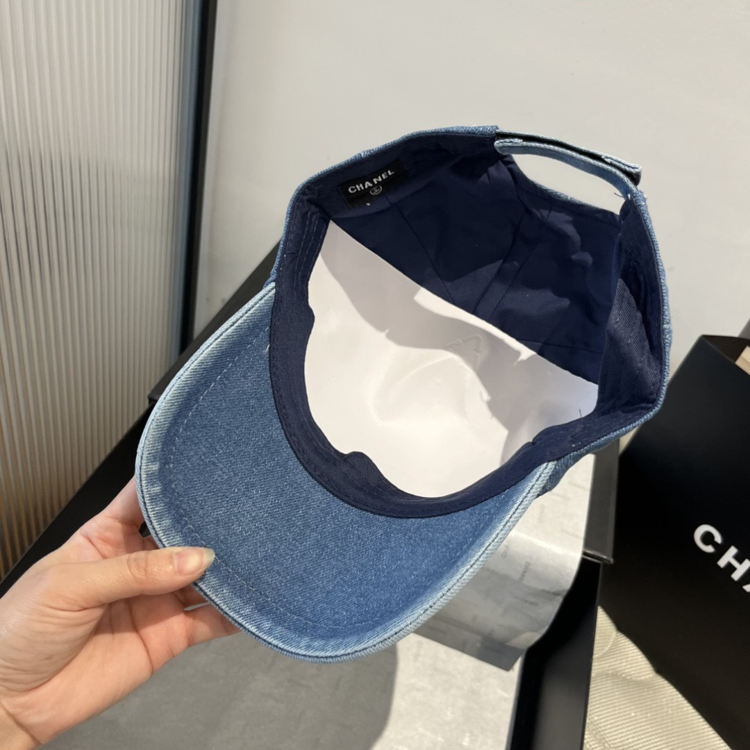 PChanel香奈儿牛仔鸭舌帽，25年专柜新款，头围57cm