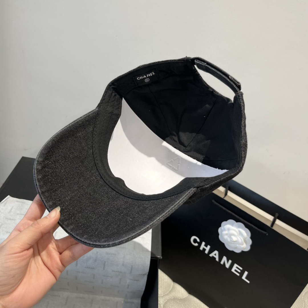 PChanel香奈儿牛仔鸭舌帽，25年专柜新款，头围57cm