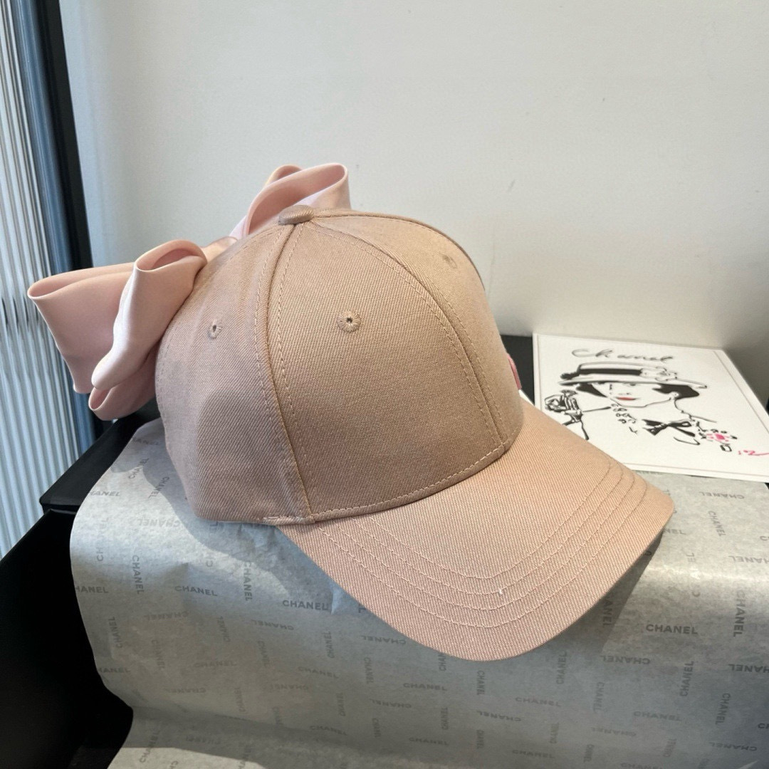 Pmiumiu缪缪蝴蝶结鸭舌帽，高端定制，头围57cm