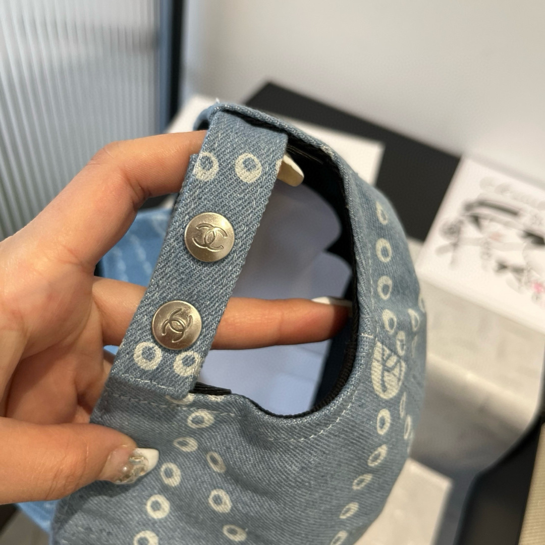 PChanel香奈儿牛仔鸭舌帽，25年专柜新款，头围57cm