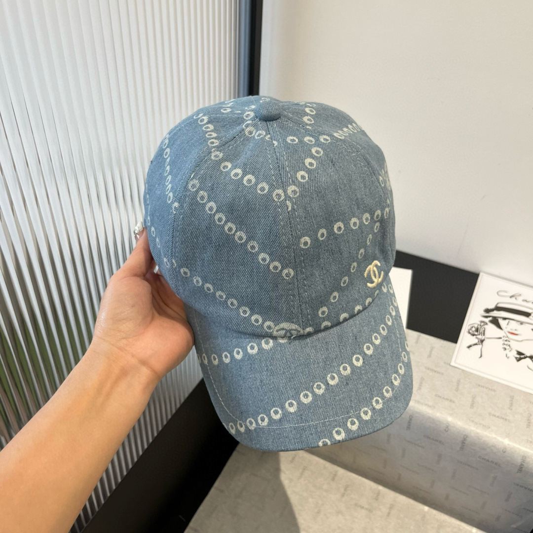 PChanel香奈儿牛仔鸭舌帽，25年专柜新款，头围57cm