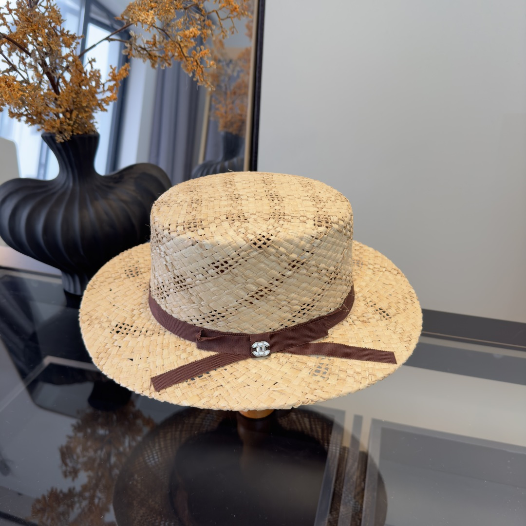 NO:742509,Chanel Chanel raffia sun hat, a must-have for summer travel, head circumference 57cm hat, straw hat, bucket hat, baseball cap, hat, chanel, chanel, espadrilles, hats19860909Chanel香奈儿拉菲草遮阳帽、夏日出游搭衣必备,头围57cm帽子草帽渔夫帽棒球帽,帽子,chanel,chanel,espadrilles,hats,hat