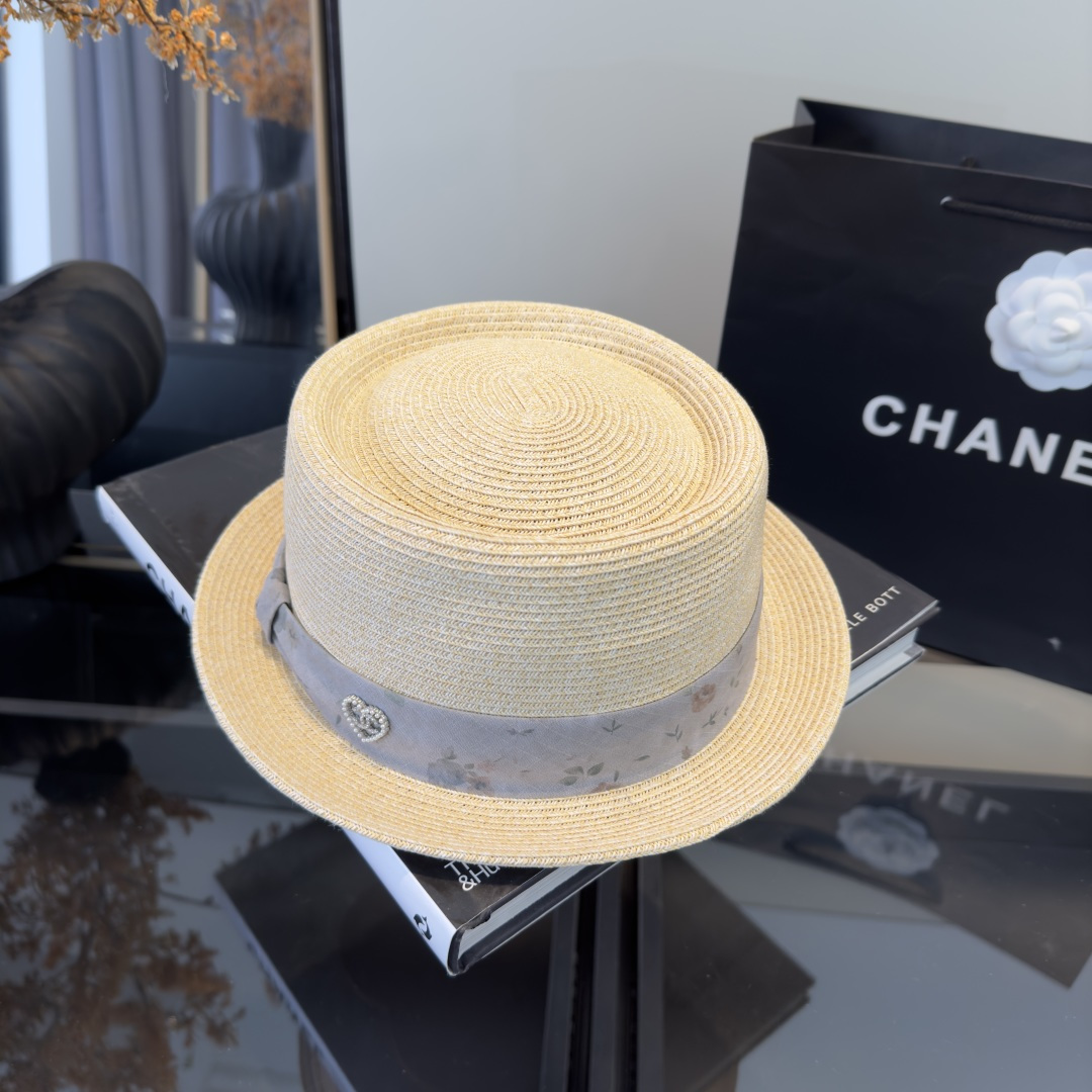 PChanel香奈儿新款草帽，日本纸草制作，跑量王，头围57cm