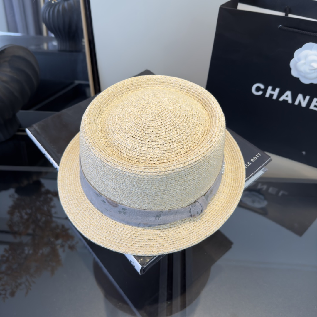 PChanel香奈儿新款草帽，日本纸草制作，跑量王，头围57cm