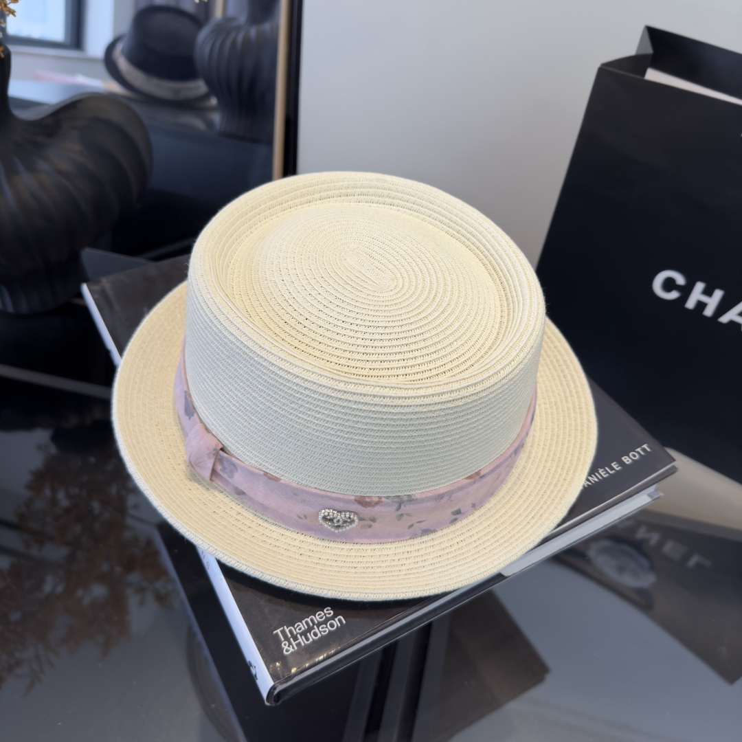 PChanel香奈儿新款草帽，日本纸草制作，跑量王，头围57cm