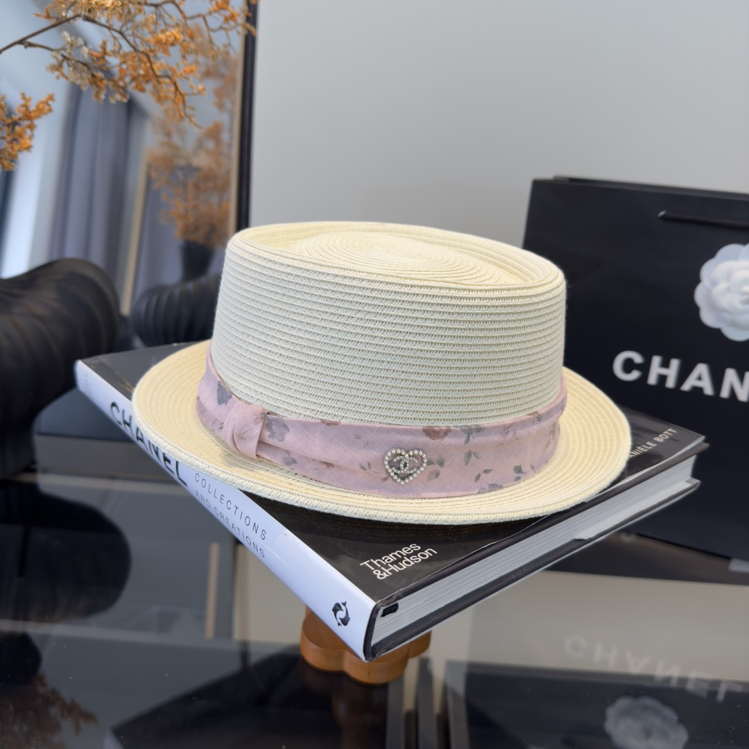 PChanel香奈儿新款草帽，日本纸草制作，跑量王，头围57cm