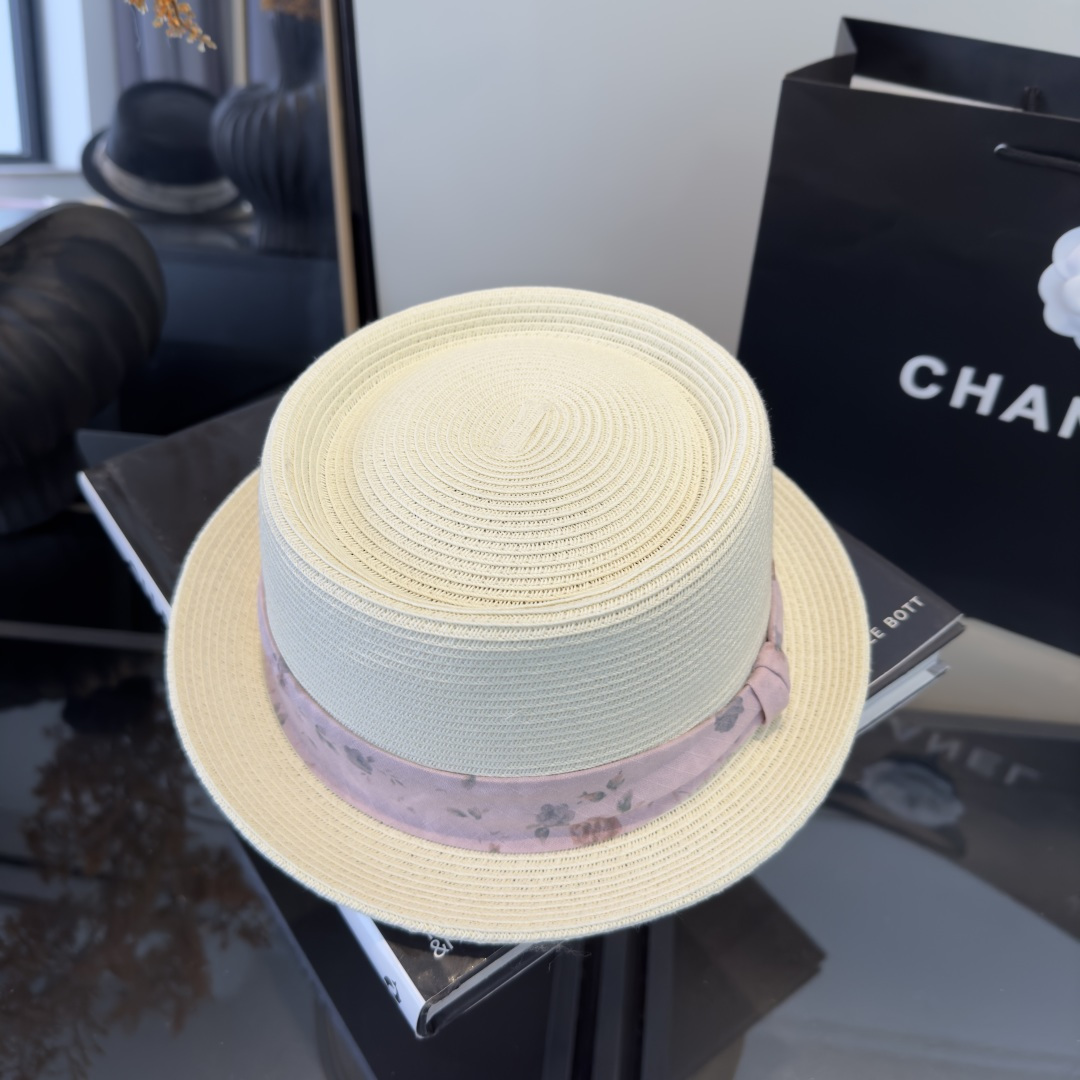 PChanel香奈儿新款草帽，日本纸草制作，跑量王，头围57cm