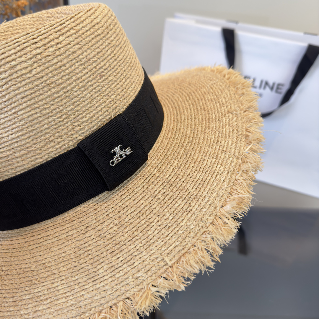 PCeline赛琳拉菲草帽，旅游必备，头围57cm