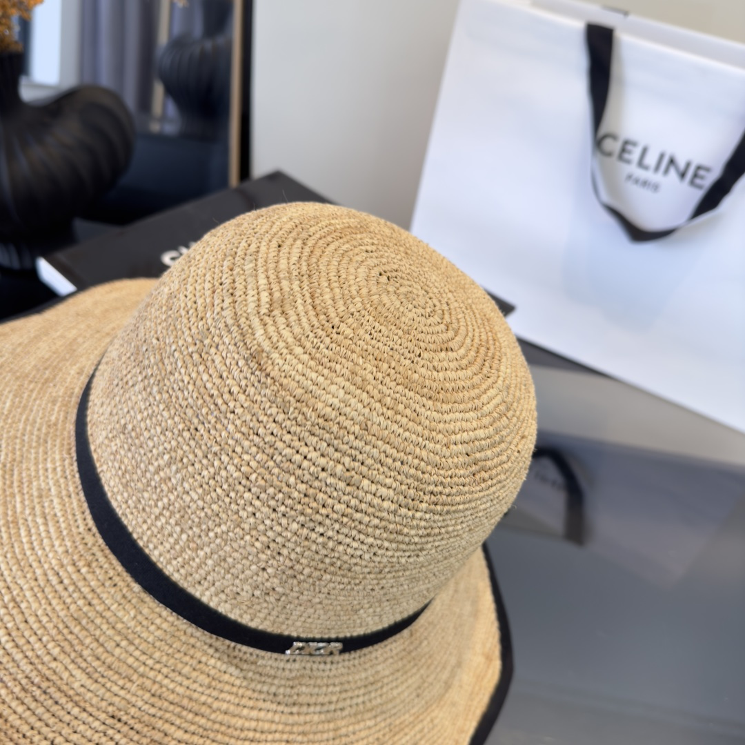 PDior迪奥拉菲草帽，旅游必备，头围57cm