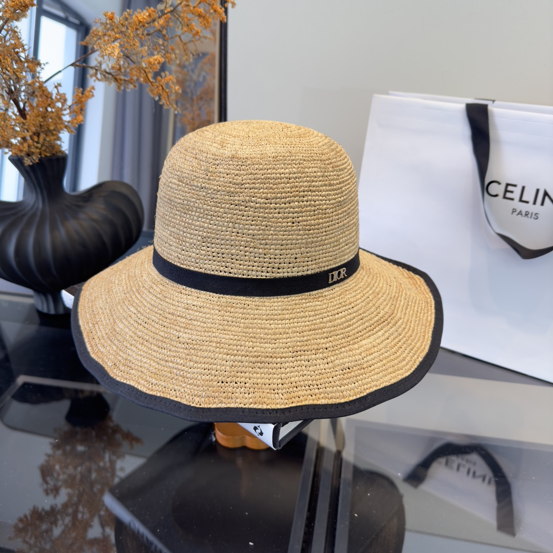 NO:742529,Dior Dior Raffi straw hat, travel essential, head circumference 57cm hat straw hat fisherman hat baseball cap, hat, dior, dior, espadrilles, hats19860909Dior迪奥拉菲草帽,旅游必备,头围57cm帽子草帽渔夫帽棒球帽,帽子,dior,dior,espadrilles,hats,hat