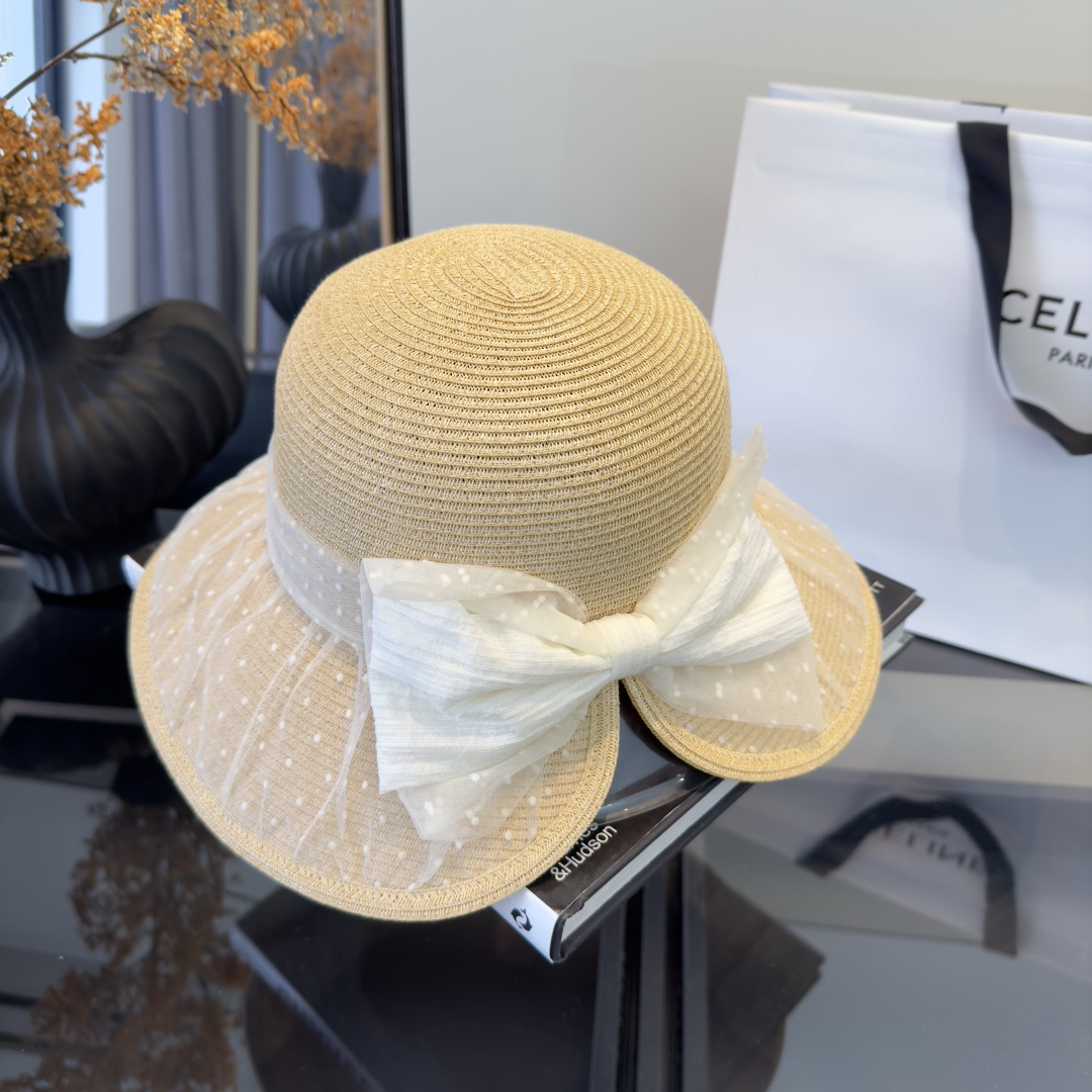 PChanel香奈儿新款草帽，日本纸草制作，跑量王，头围57cm