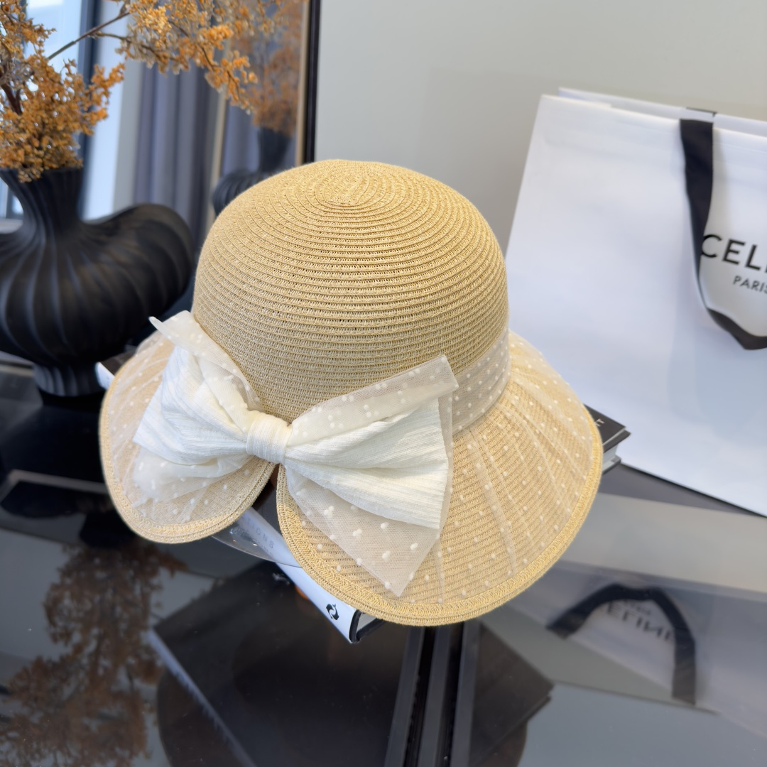 PChanel香奈儿新款草帽，日本纸草制作，跑量王，头围57cm