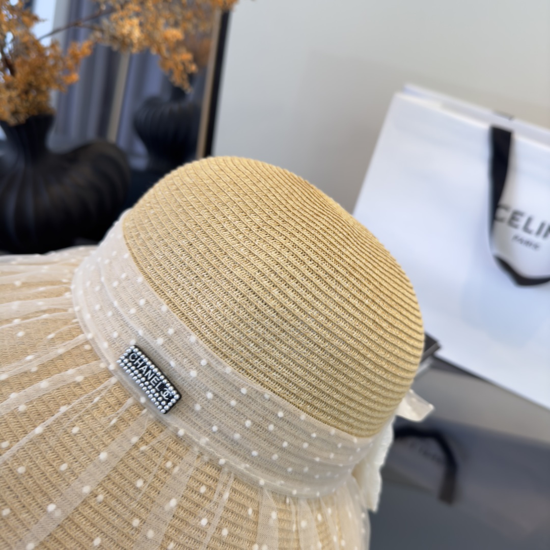 PChanel香奈儿新款草帽，日本纸草制作，跑量王，头围57cm