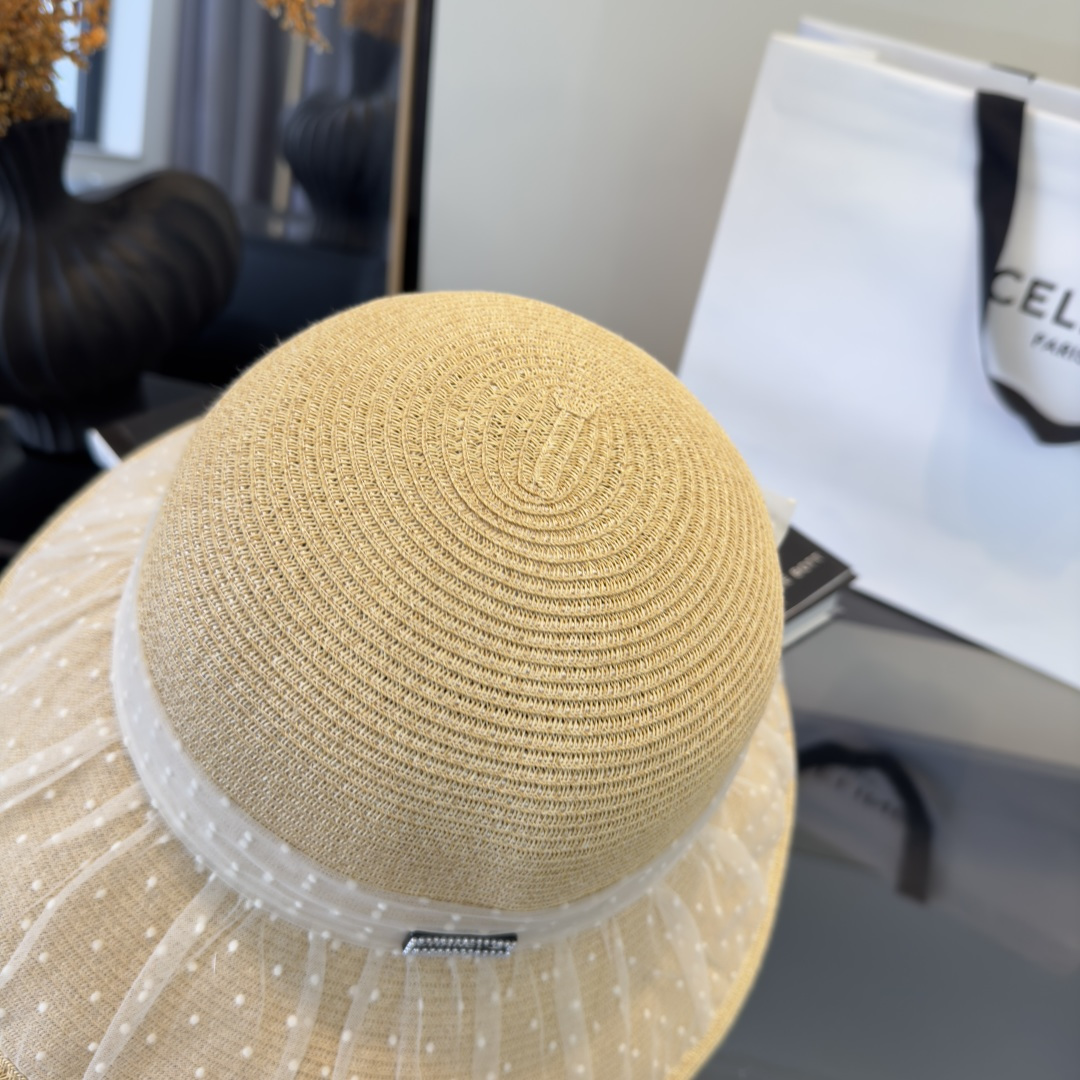 PChanel香奈儿新款草帽，日本纸草制作，跑量王，头围57cm