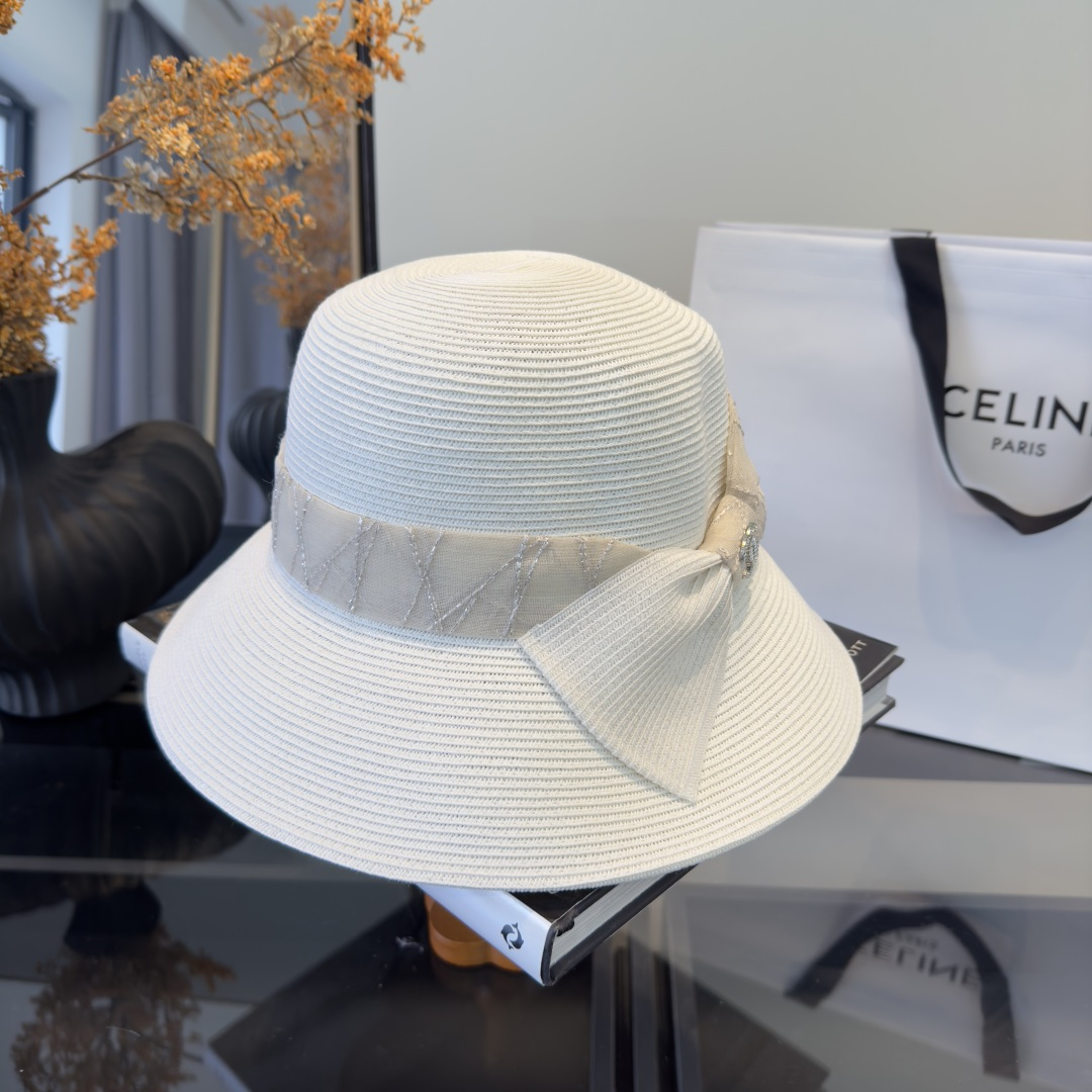 PChanel香奈儿新款草帽，日本纸草制作，跑量王，头围57cm