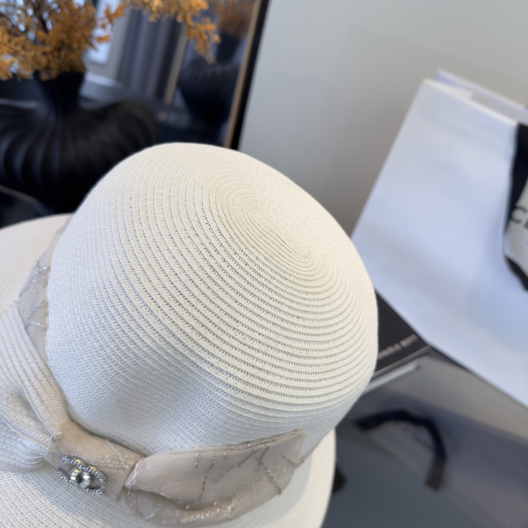 PChanel香奈儿新款草帽，日本纸草制作，跑量王，头围57cm