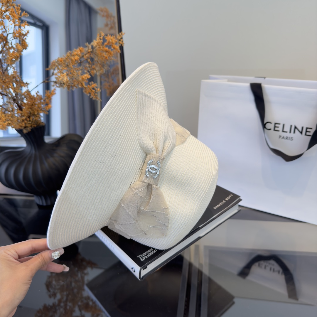 PChanel香奈儿新款草帽，日本纸草制作，跑量王，头围57cm