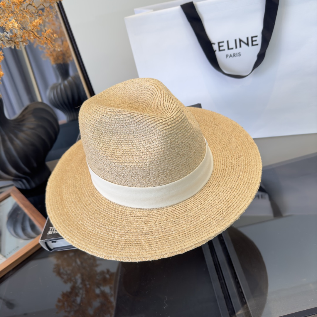 PDior迪奥拉菲草帽，旅游必备，头围57cm