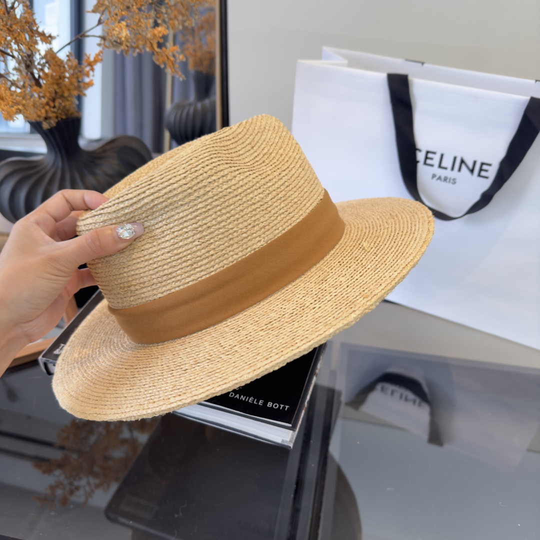 PDior迪奥拉菲草帽，旅游必备，头围57cm