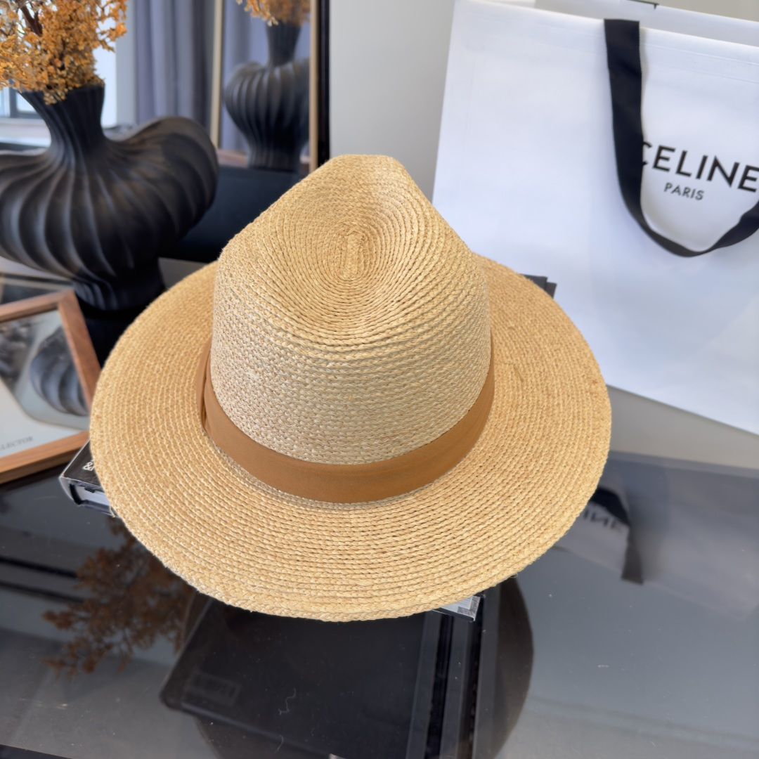 PDior迪奥拉菲草帽，旅游必备，头围57cm