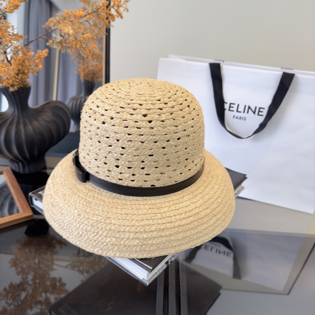 PChanel香奈儿新款拉菲草帽，旅游必备，头围57cm