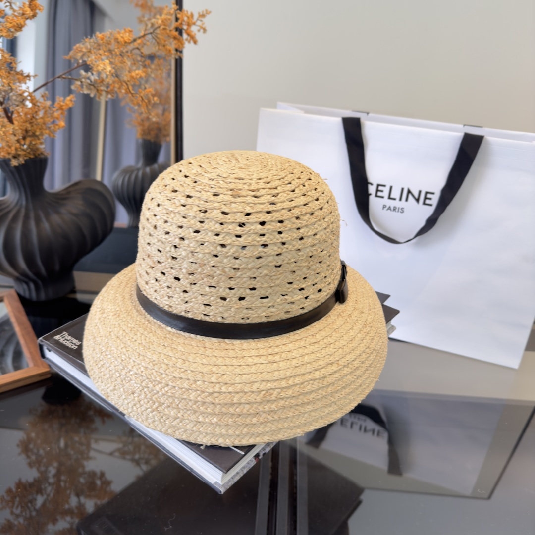 PChanel香奈儿新款拉菲草帽，旅游必备，头围57cm