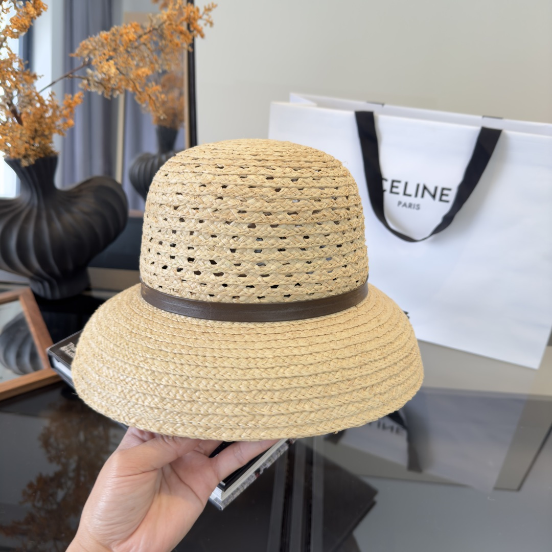 PChanel香奈儿新款拉菲草帽，旅游必备，头围57cm