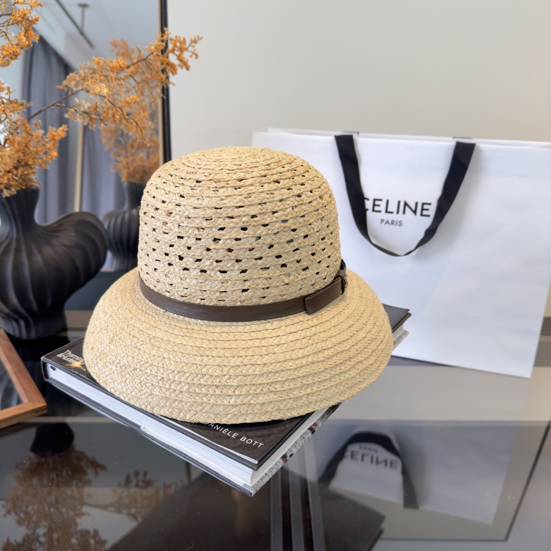 PChanel香奈儿新款拉菲草帽，旅游必备，头围57cm