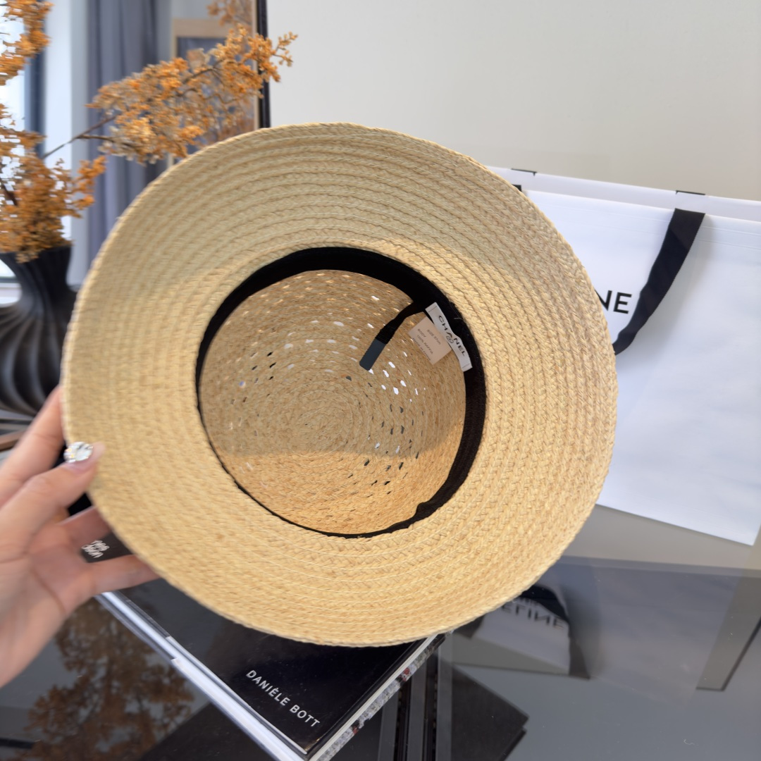 PChanel香奈儿新款拉菲草帽，旅游必备，头围57cm