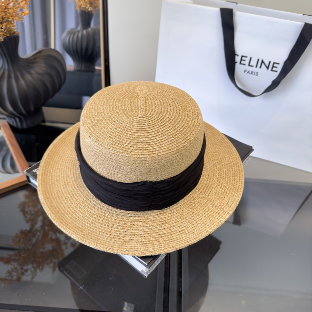 PChanel香奈儿新款草帽，日本纸草制作，头围57cm