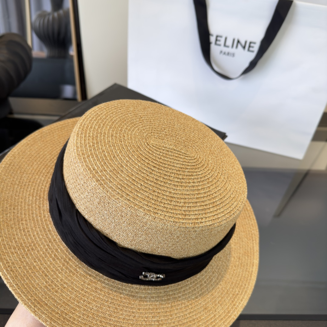 PChanel香奈儿新款草帽，日本纸草制作，头围57cm