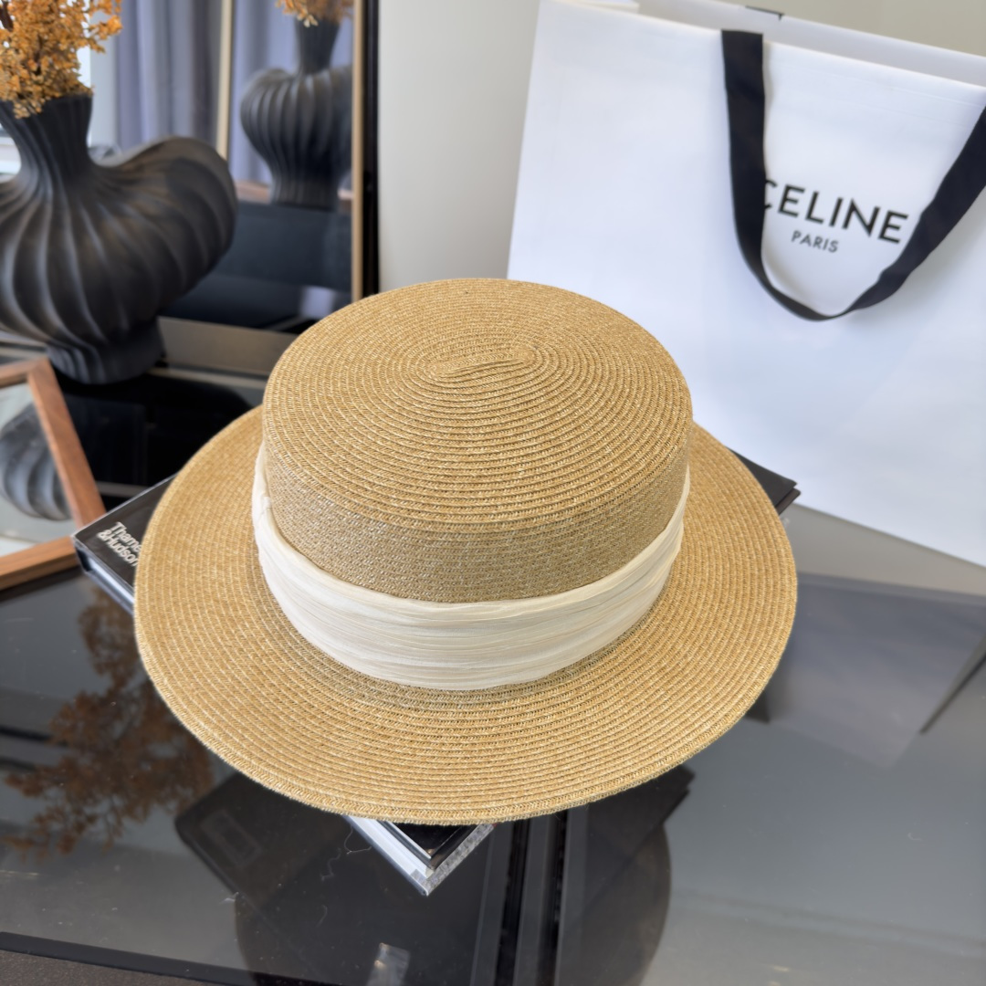 PChanel香奈儿新款草帽，日本纸草制作，头围57cm