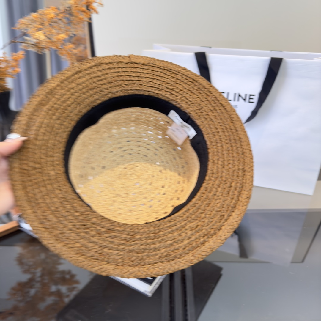 PChanel香奈儿拉菲草帽，旅游必备，头围57cm