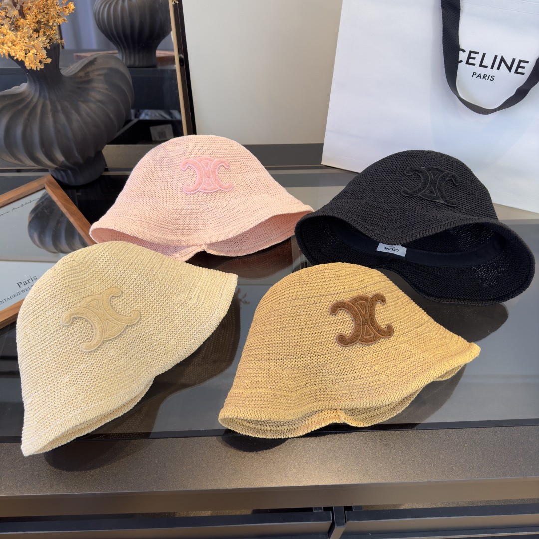 PCeline赛琳新款针织渔夫帽 头围57cm