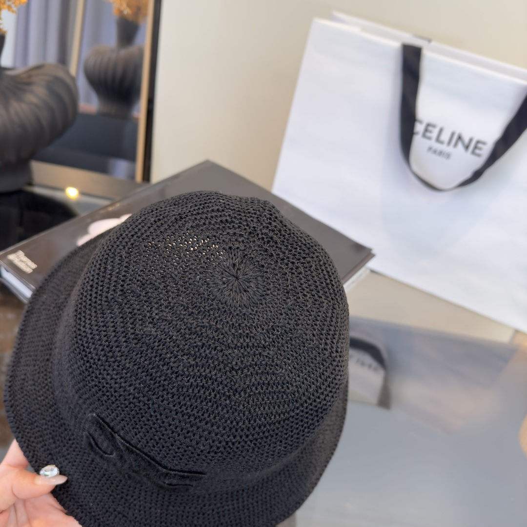 PCeline赛琳新款针织渔夫帽 头围57cm