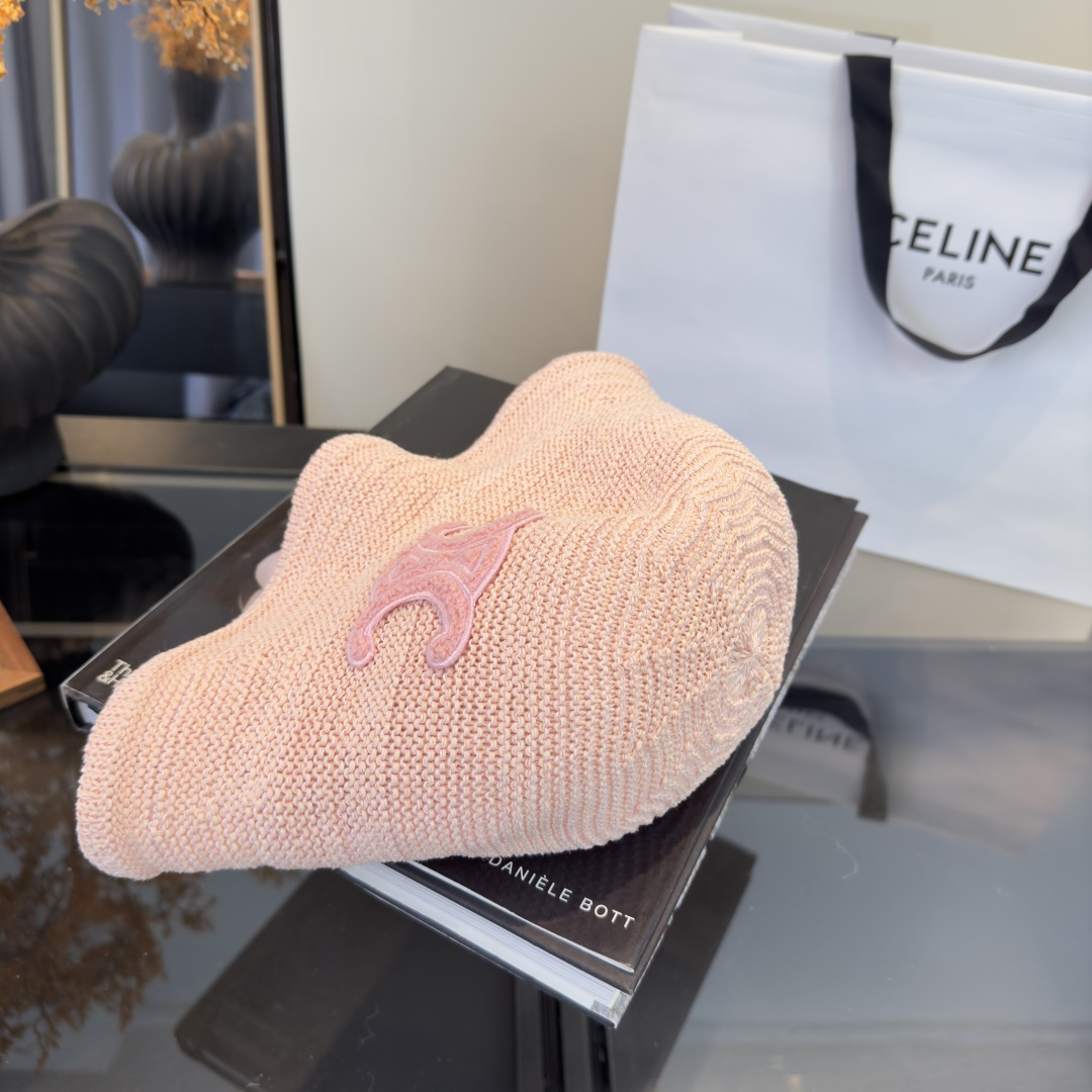 PCeline赛琳新款针织渔夫帽 头围57cm