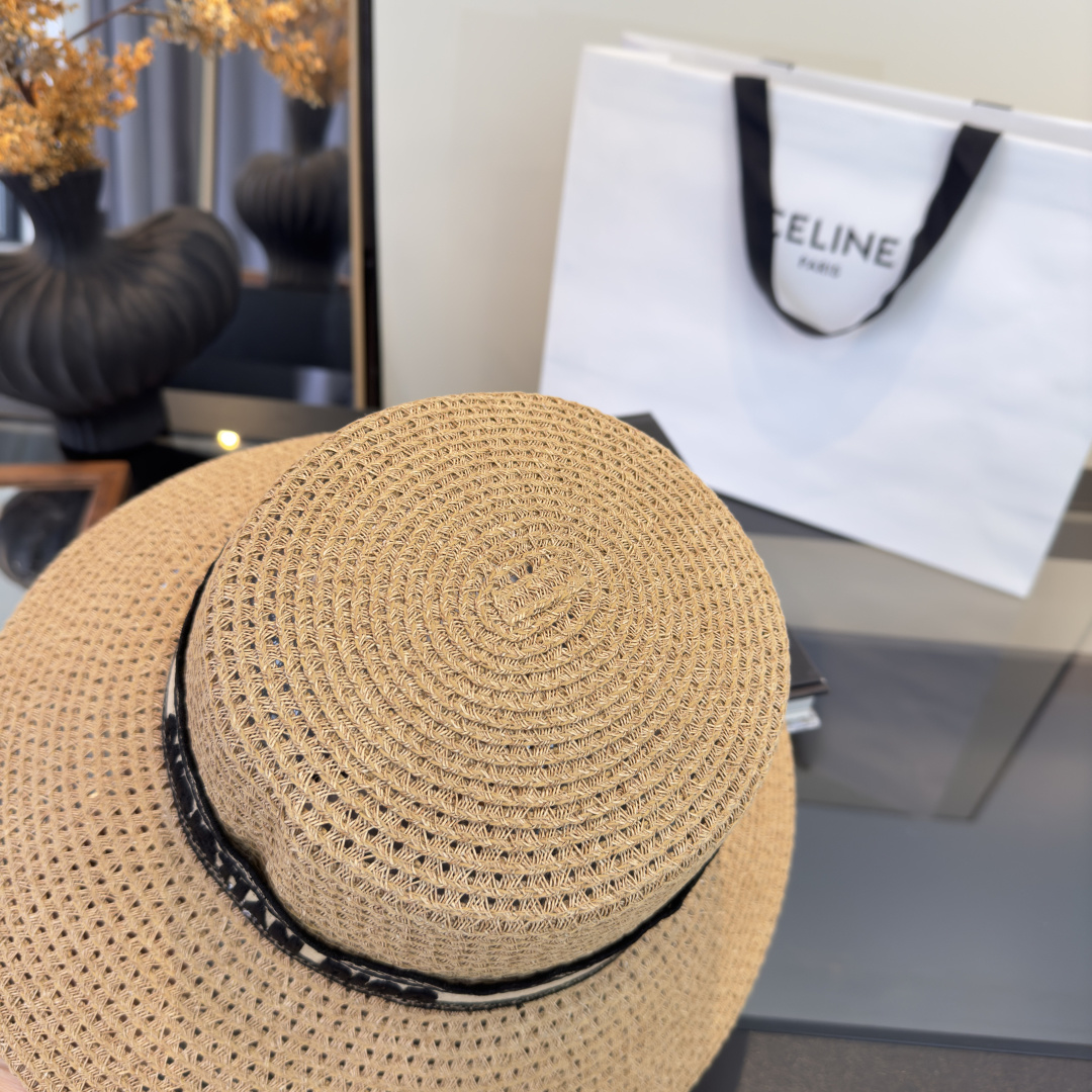 PDior迪奥草帽，镂空礼帽，官方款，一比一定制，字体凹凸有致，非市场普通版本，头围57cm