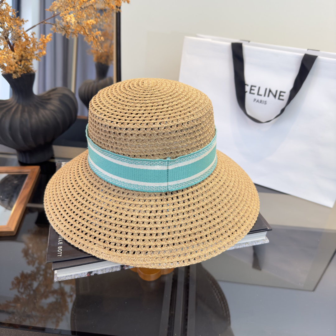 PDior迪奥草帽，镂空礼帽，官方款，一比一定制，字体凹凸有致，非市场普通版本，头围57cm