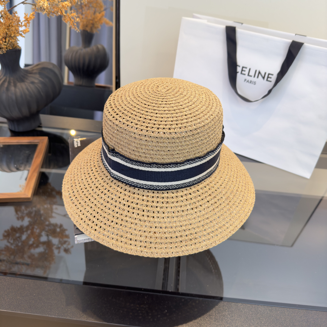 PDior迪奥草帽，镂空礼帽，官方款，一比一定制，字体凹凸有致，非市场普通版本，头围57cm