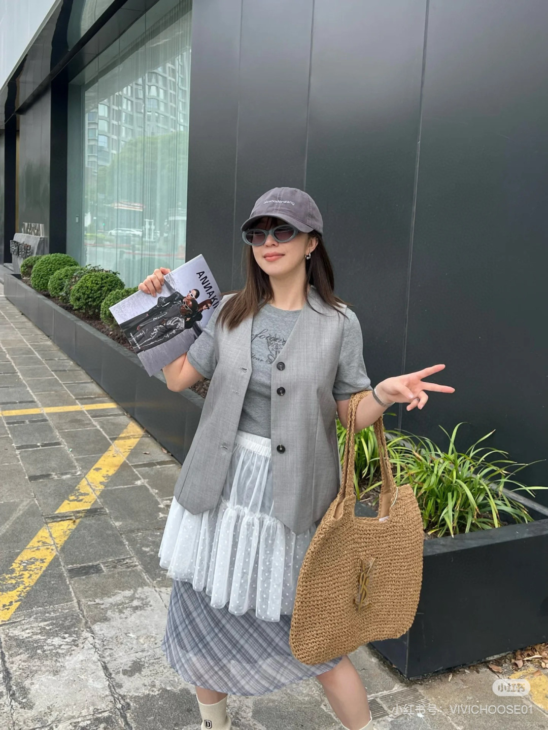 pysl 圣罗兰休闲系列草编包，旅游必备