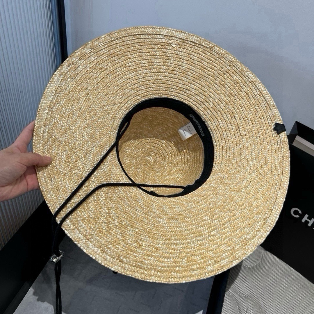 P克罗心官方款麦秆草礼帽，官方一比一开模定制，头围57cm