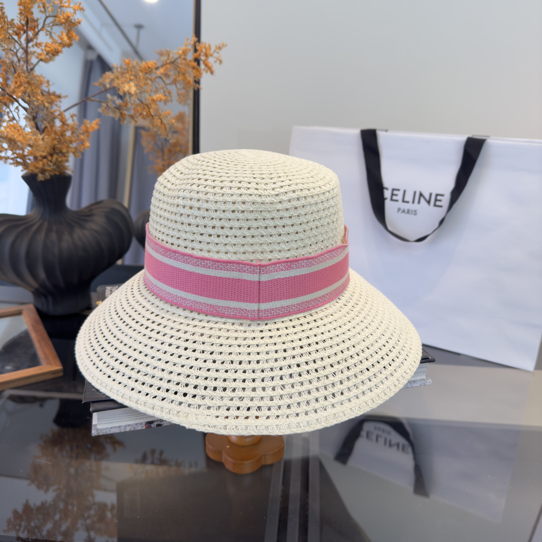 PDior迪奥草帽，镂空礼帽，官方款，一比一定制，字体凹凸有致，非市场普通版本，头围57cm