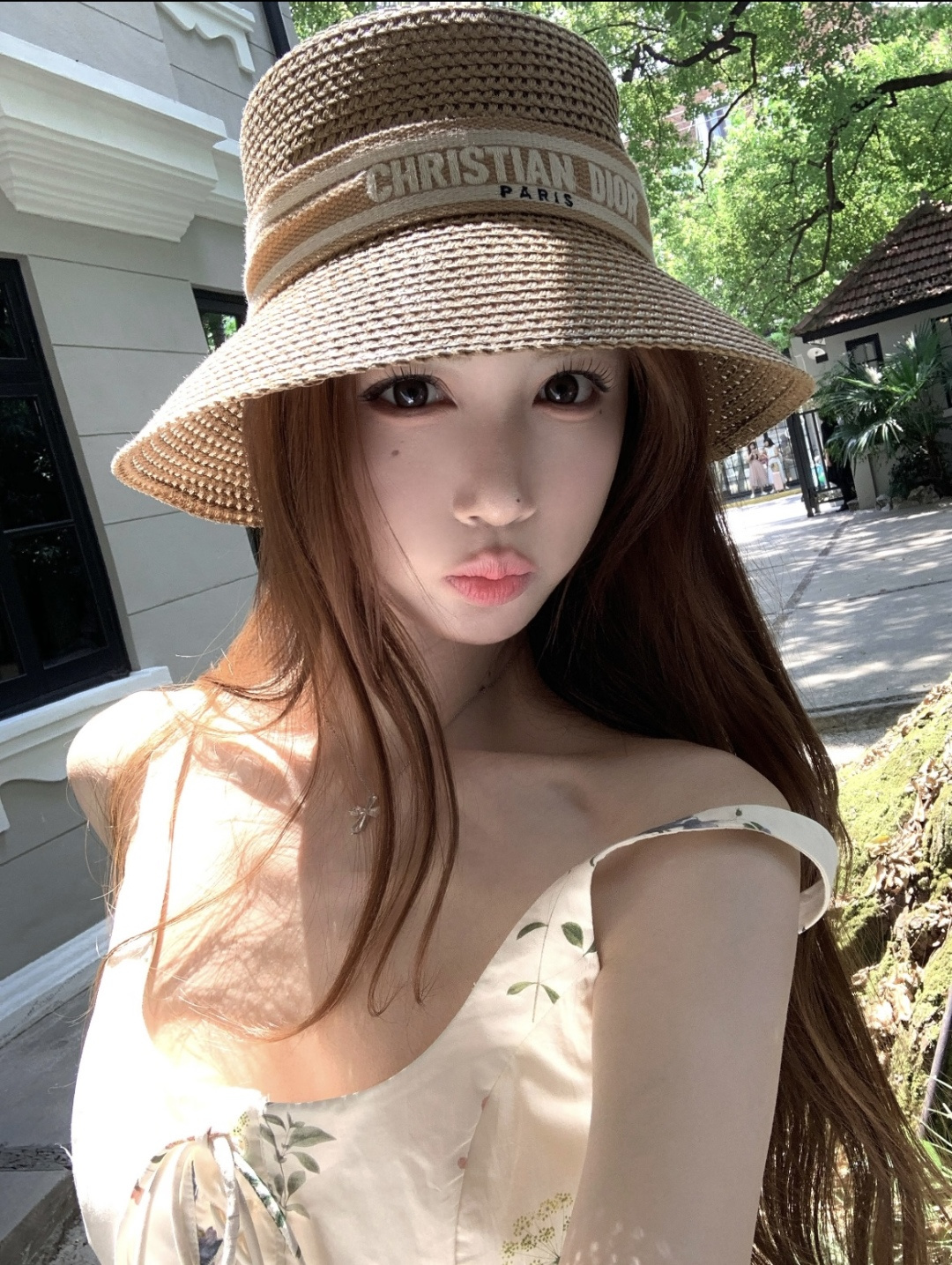 PDior迪奥草帽，镂空礼帽，官方款，一比一定制，字体凹凸有致，非市场普通版本，头围57cm